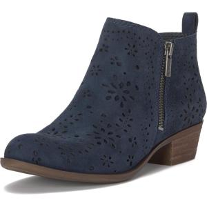 Lucky Brand Basel Studded Bootie(Navy Blazer Suede)
