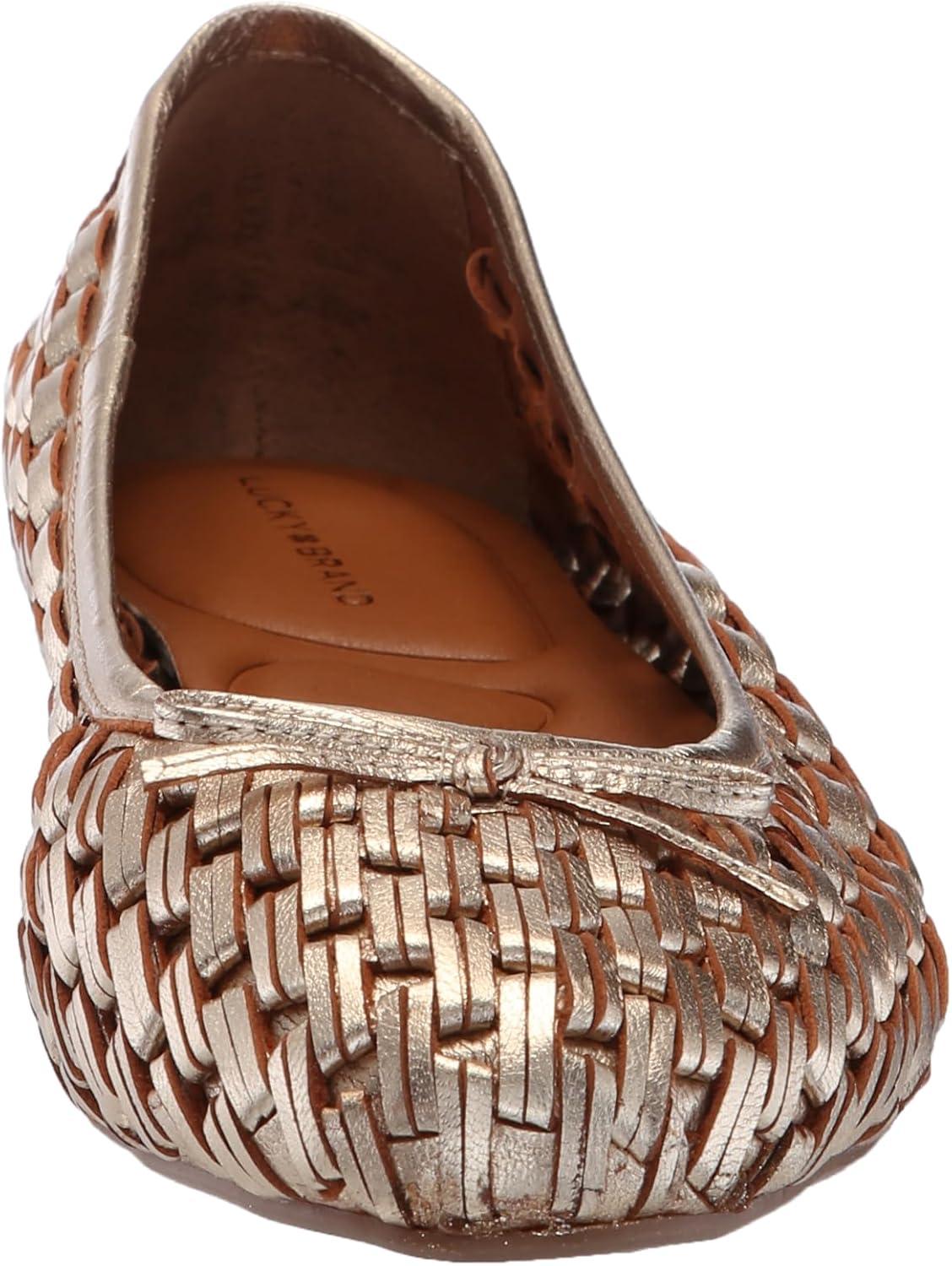 image:imageLucky Brand Womens Mogeni Woven Ballet FlatPlatino