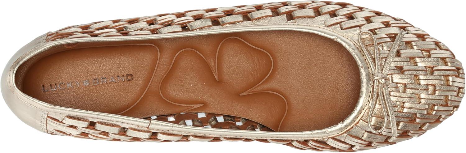 image:imageLucky Brand Womens Mogeni Woven Ballet FlatPlatino