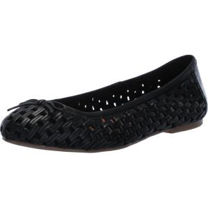 Lucky Brand Womens Mogeni Woven Ballet Flat(Black)