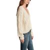 Lucky Brand Womens Cable Stitch Long Sleeve Cardi(Tofu)
