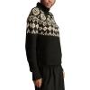 Lucky Brand Womens Fairisle Turtleneck(Black Combo)