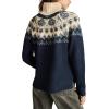 Lucky Brand Womens Fairisle Turtleneck(Navy/Grey Combo)