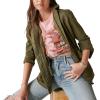 Lucky Brand Womens Lucky Brand Women’s Bowie Embroidery Boyfriend TeeT-Shirt(Rosette)