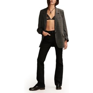 Lucky Brand Womens Mid Rise Sweet Boot(Clean Black)