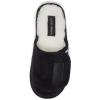 Lucky Brand Boys Slippers – Fuzzy Non Slip Memory Foam House Slippers for Kids – Plush Soft Rubber Sole Bedroom Shoes(Black)