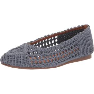 Lucky Brand Womens Avelly Macrame Flat(Jeans)