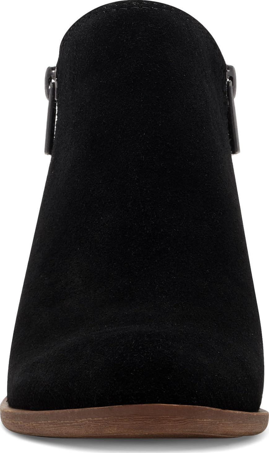 image:imageLucky Brand Womens Basel Bootie Ankle BootBlackNatural Oiled Suede