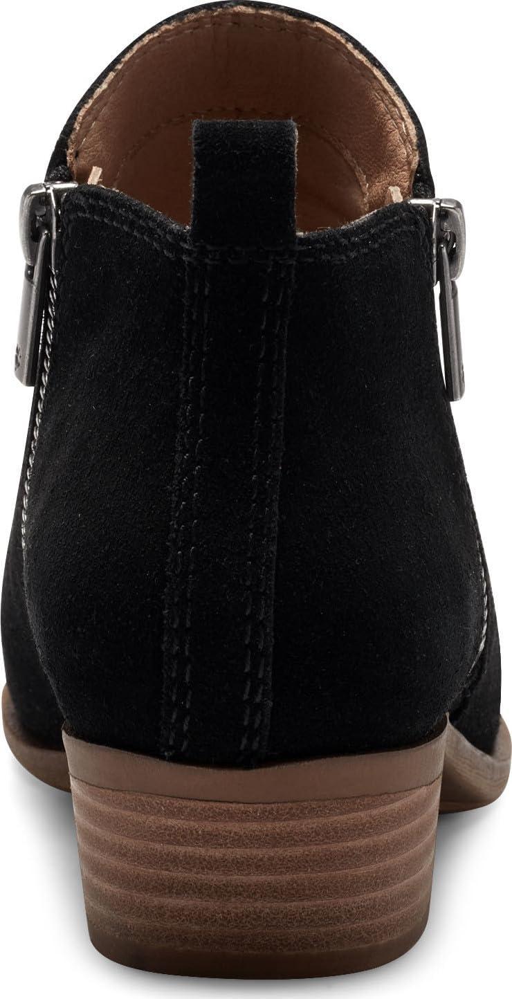 image:imageLucky Brand Womens Basel Bootie Ankle BootBlackNatural Oiled Suede
