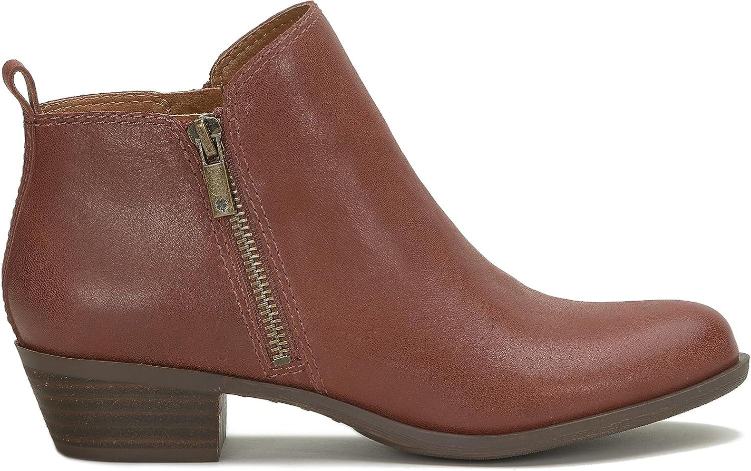 image:imageLucky Brand Womens Basel Bootie Ankle BootBrownstone
