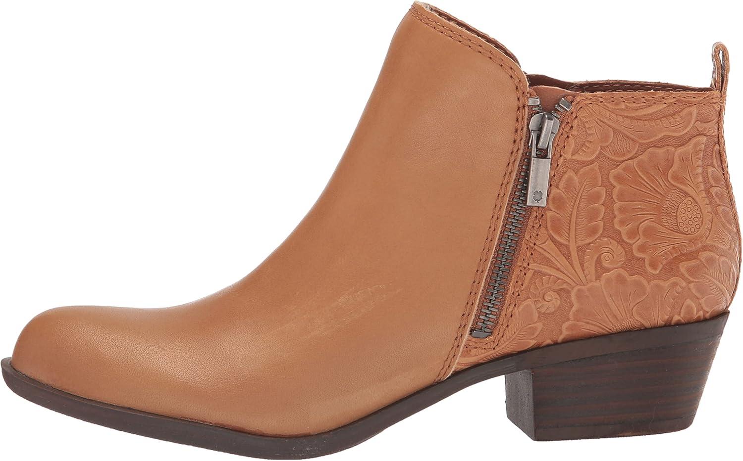 image:imageLucky Brand Womens Basel Bootie Ankle BootCaramel