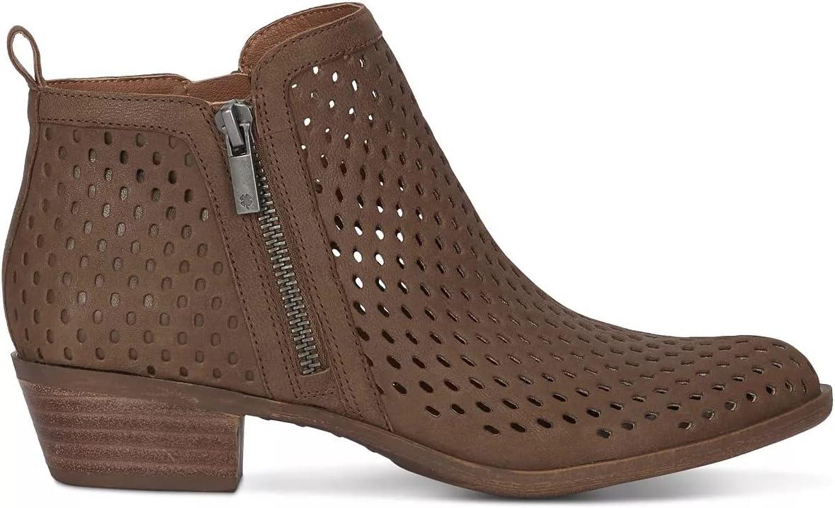 image:imageLucky Brand Womens Basel Bootie Ankle BootDark Stone Nubuck