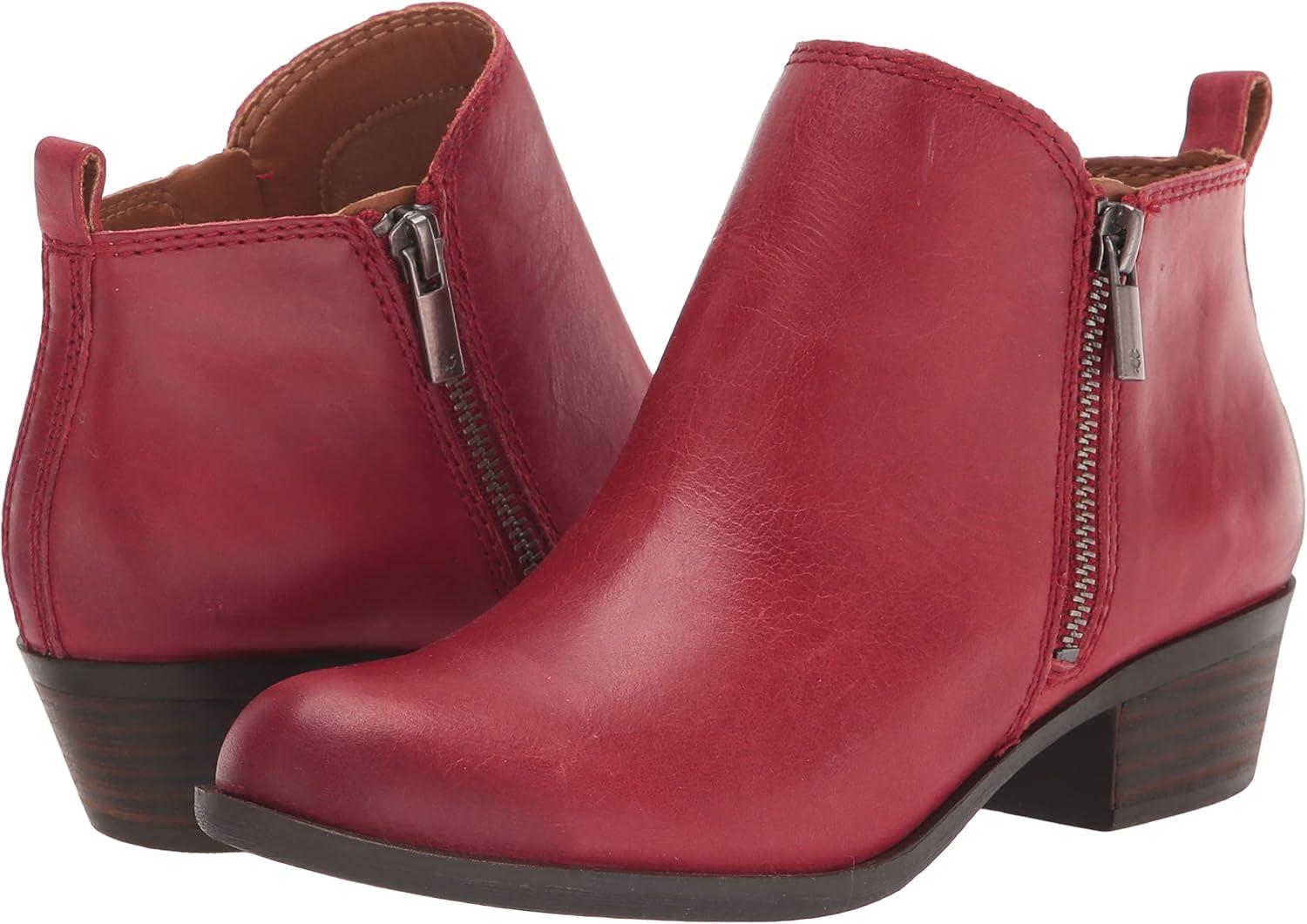 image:imageLucky Brand Womens Basel Bootie Ankle BootRed Dahlia
