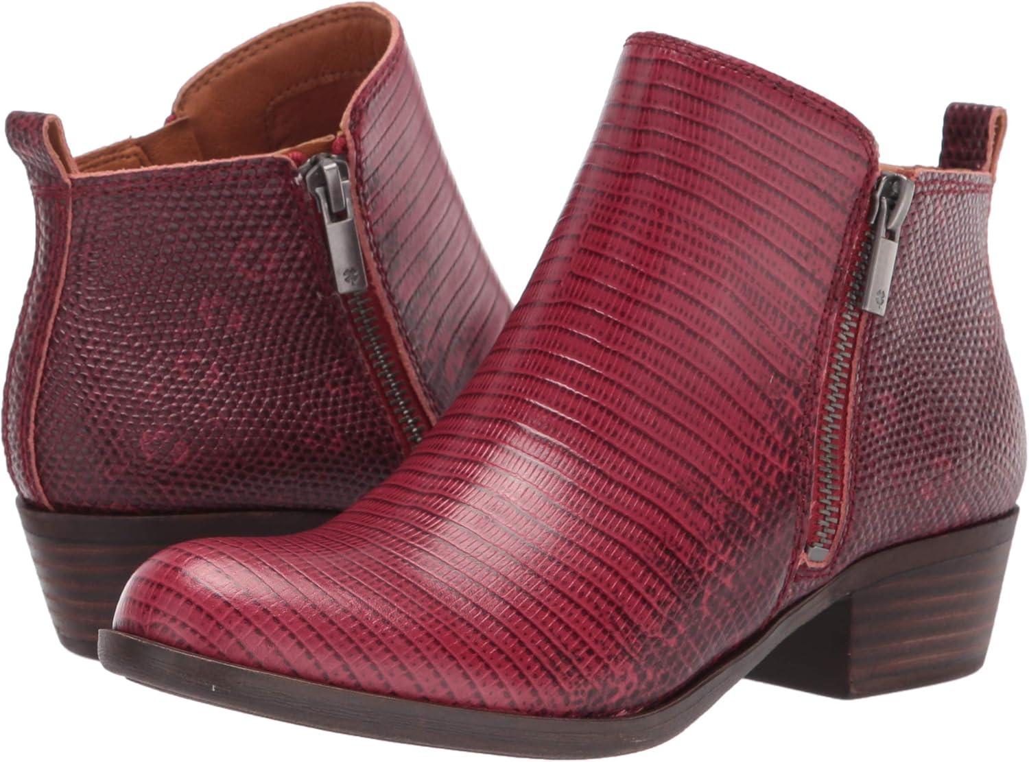 image:imageLucky Brand Womens Basel Bootie Ankle BootRio Red