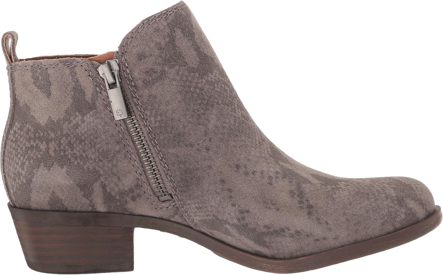 image:imageLucky Brand Womens Basel Bootie Ankle BootTitanium Leather