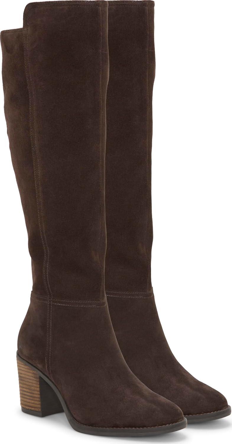 image:imageLucky Brand Womens Bonnay Knee High BootsDark Chocolate Regular Calf