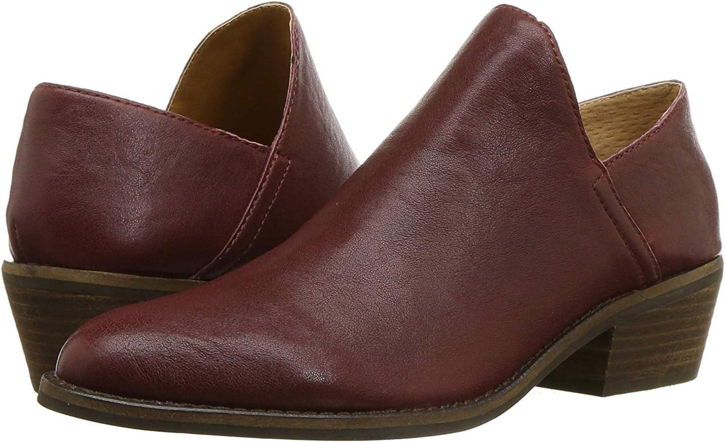 image:imageLucky Brand Womens Fausst BootieSugar Red Leather