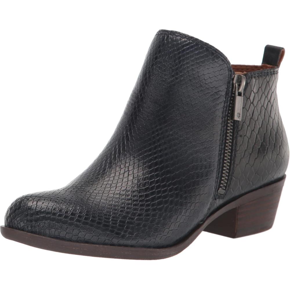 image:imageLucky Brand Womens Basel Bootie Ankle BootNavy Blazer