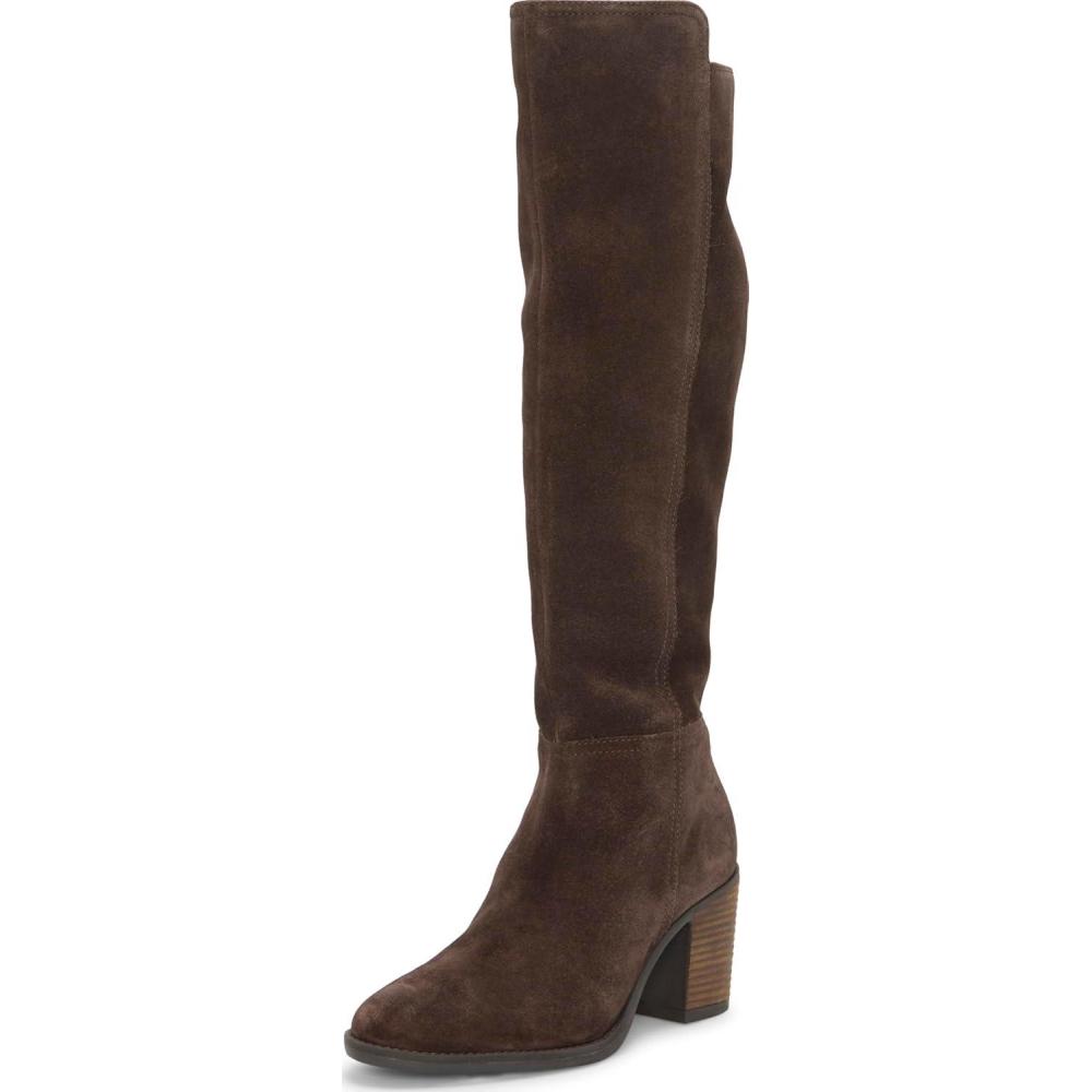 image:imageLucky Brand Womens Bonnay Knee High BootsDark Chocolate Regular Calf