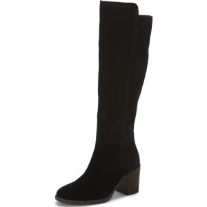 Lucky Brand Women’s Bonnay Knee High Boots(Black Wide Calf)