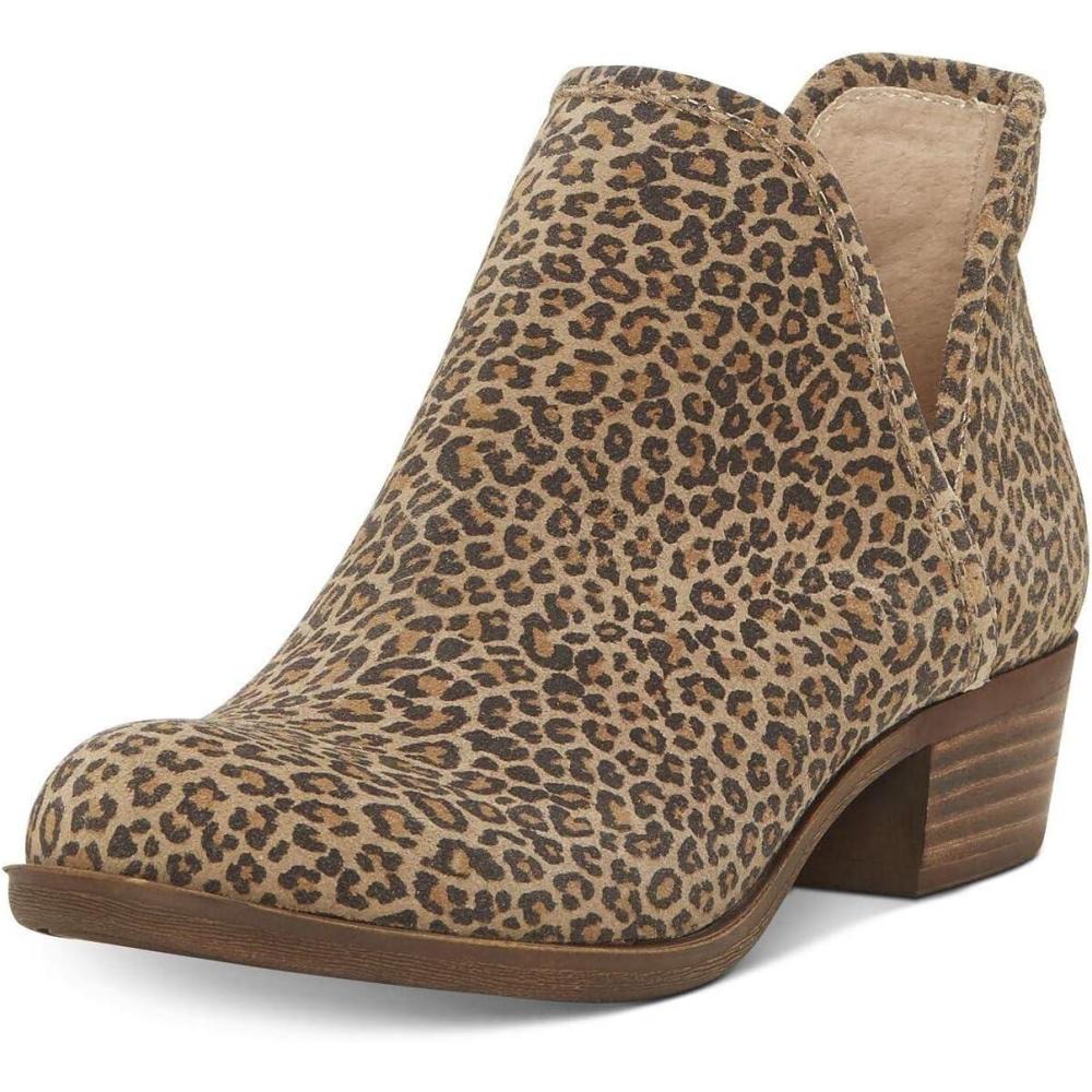 image:imageLucky Brand Womens Baley Ankle BootsLeopard brown