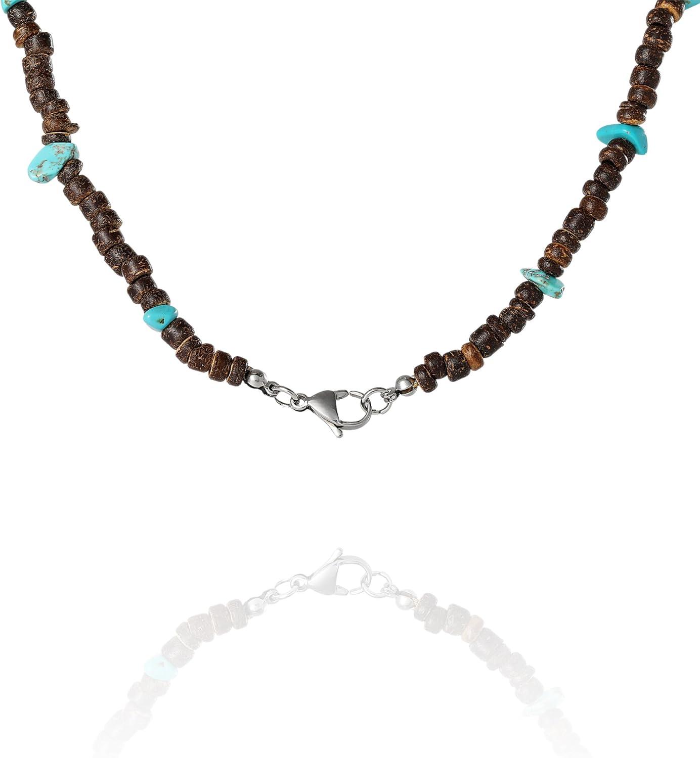 image:imageLucky Brand Heishi and Turquoise Beaded Necklace for Men 22 Mens Jewelry