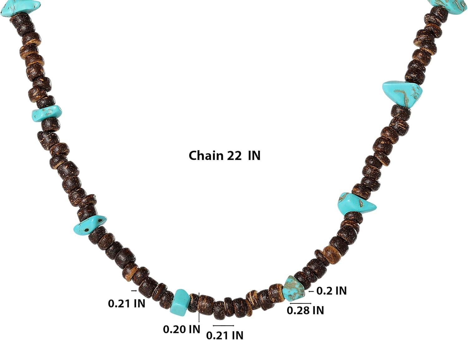 image:imageLucky Brand Heishi and Turquoise Beaded Necklace for Men 22 Mens Jewelry