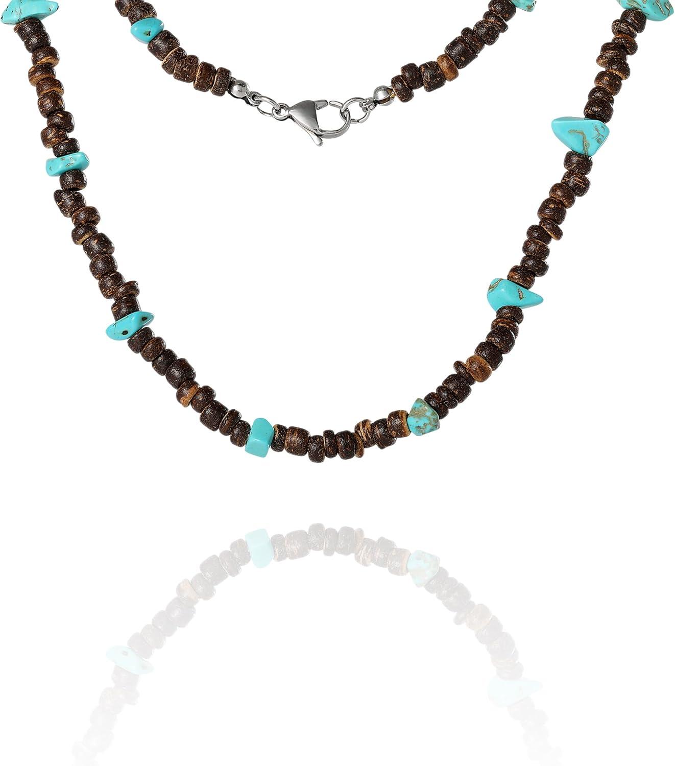 image:imageLucky Brand Heishi and Turquoise Beaded Necklace for Men 22 Mens Jewelry