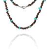 Lucky Brand Heishi and Turquoise Beaded Necklace for Men 22″, Mens Jewelry