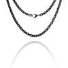 Lucky Brand Mens Black Rectangular Link Chain Necklace 22″, 304 Stainless Steel 5MM Chain, Black Jewelry