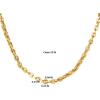 Lucky Brand Mens Necklace 6MM Chain 22″, IP Gold-Plated 304 Stainless Steel Chain