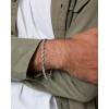 Lucky Brand Mens Rope Chain and Bracelet Set Stainless Steel, 22″ Necklace and Bracelet Set