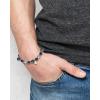 Lucky Brand Multicolor Beaded Bracelet for Men, Stainless Steel and Bead Stretch Bracelet