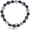 Lucky Brand Multicolor Beaded Bracelet for Men, Stainless Steel and Bead Stretch Bracelet