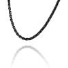 Lucky Brand Mens Black Rectangular Link Chain Necklace 22″, 304 Stainless Steel 5MM Chain, Black Jewelry