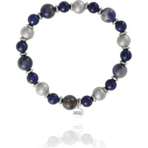 Lucky Brand Multicolor Beaded Bracelet for Men, Stainless Steel and Bead Stretch Bracelet