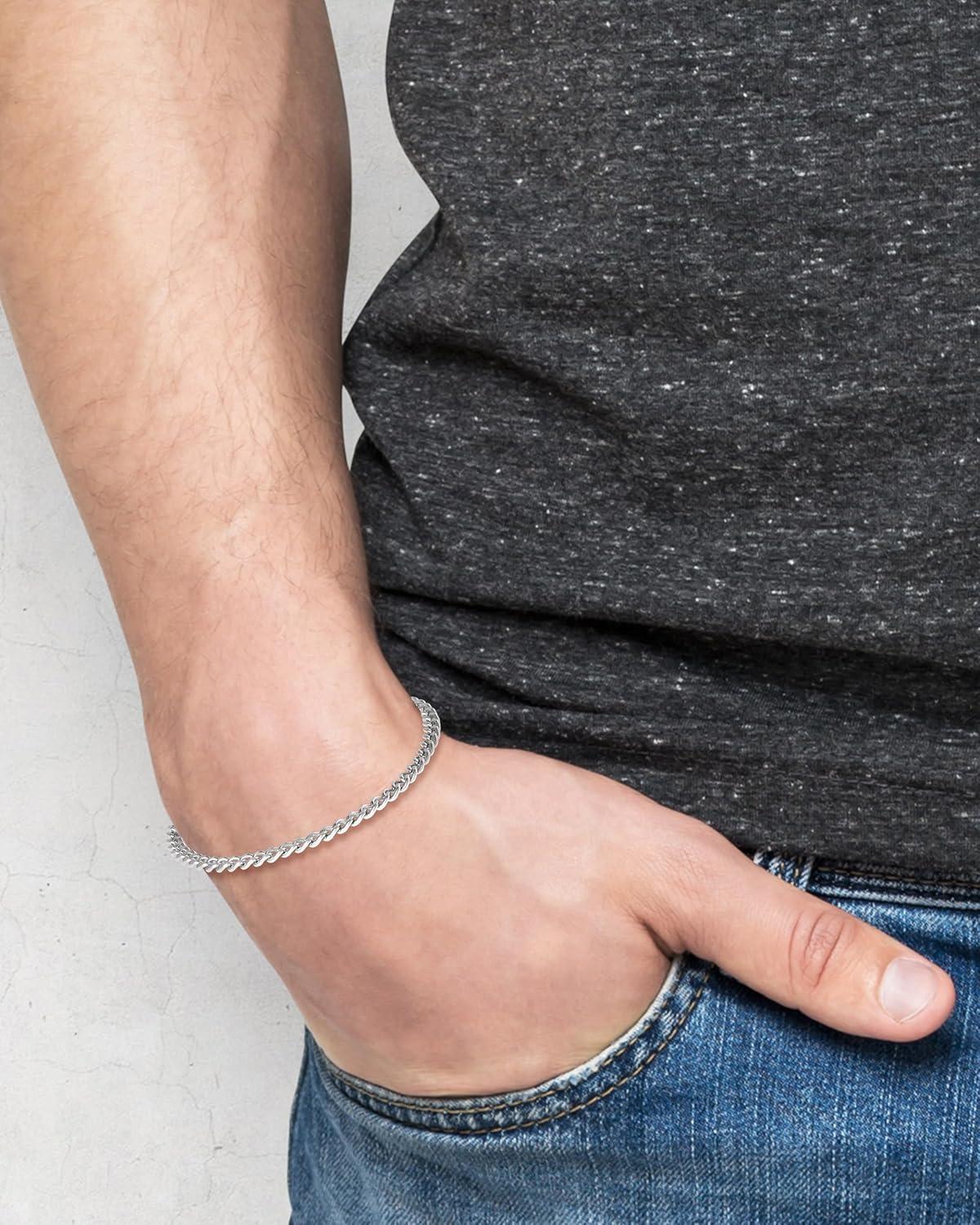 image:imageLucky Brand Mens Jewelry Set with Curb Chain Necklace 22 and Bracelet 85 304 4MM Stainless Steel
