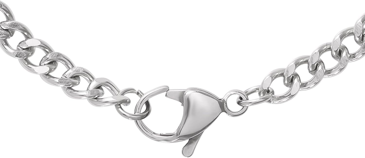 image:imageLucky Brand Mens Jewelry Set with Curb Chain Necklace 22 and Bracelet 85 304 4MM Stainless Steel