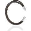 Lucky Brand 3-Row Blue Bracelet for Men 8.5″, Stainless Steel Braided and Bead Bracelet
