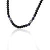 Lucky Brand Beaded Necklace for Men 22″, 304 Stainless Steel, Men’s Jewelry
