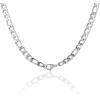 Lucky Brand Large Figaro Chain Necklace for Men 22″, Stainless Steel Necklace Chain, Mens Gifts