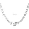Lucky Brand Large Figaro Chain Necklace for Men 22″, Stainless Steel Necklace Chain, Mens Gifts