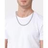 Lucky Brand Mens Jewelry Set with Curb Chain Necklace 22″ and Bracelet 8.5″, 304 4MM Stainless Steel