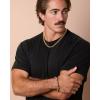 Lucky Brand Mens Stainless Steel Curb Chain Necklace – 20” Gold Tone-Plated 316L Stainless Steel