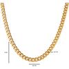 Lucky Brand Mens Stainless Steel Curb Chain Necklace – 20” Gold Tone-Plated 316L Stainless Steel
