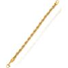 Lucky Brand Men’s Stainless Steel Rope Chain Bracelet – 8MM Gold-Tone Plated 9” Durable 316L Link Jewelry