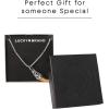 Lucky Brand Two-Tone Tooth Pendant Necklace for Men 22″, Stainless Steel Necklace with Gold and Silver-Tone Tooth Pendant