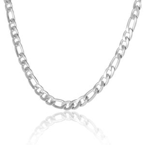 Lucky Brand Large Figaro Chain Necklace for Men 22″, Stainless Steel Necklace Chain, Mens Gifts