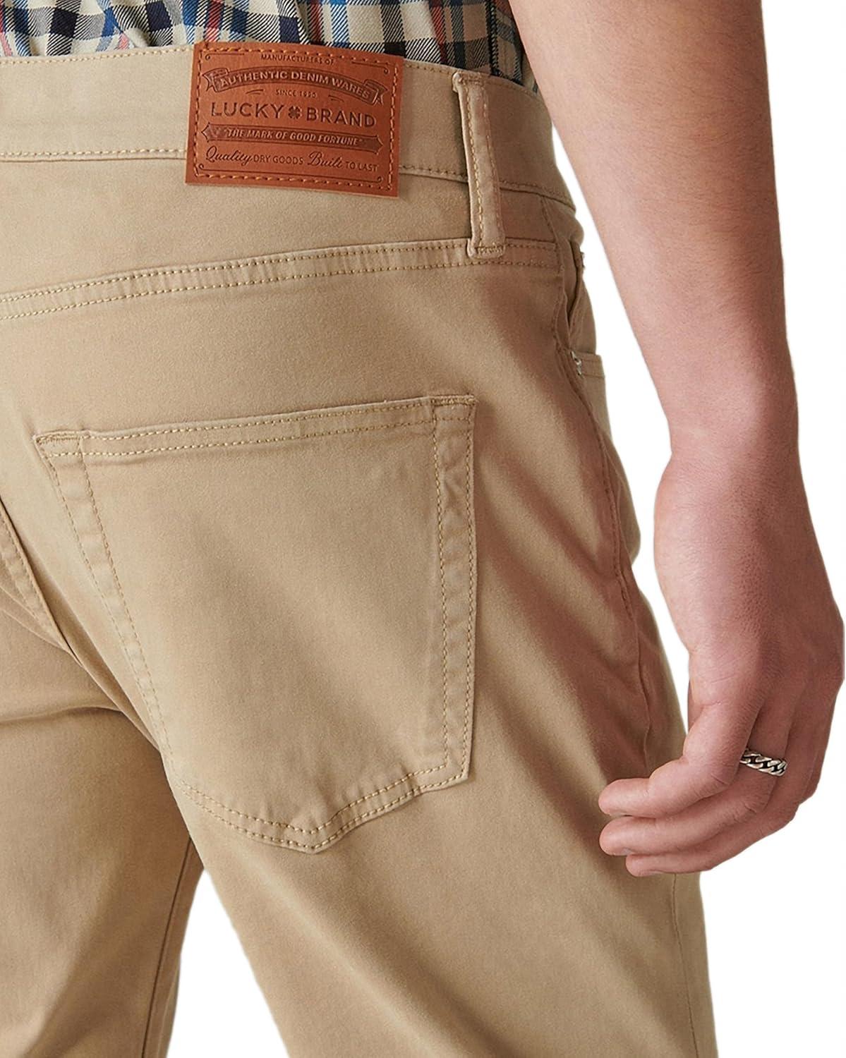 image:imageLucky Brand Mens 410 Athletic Sateen Stretch JeanSandstone