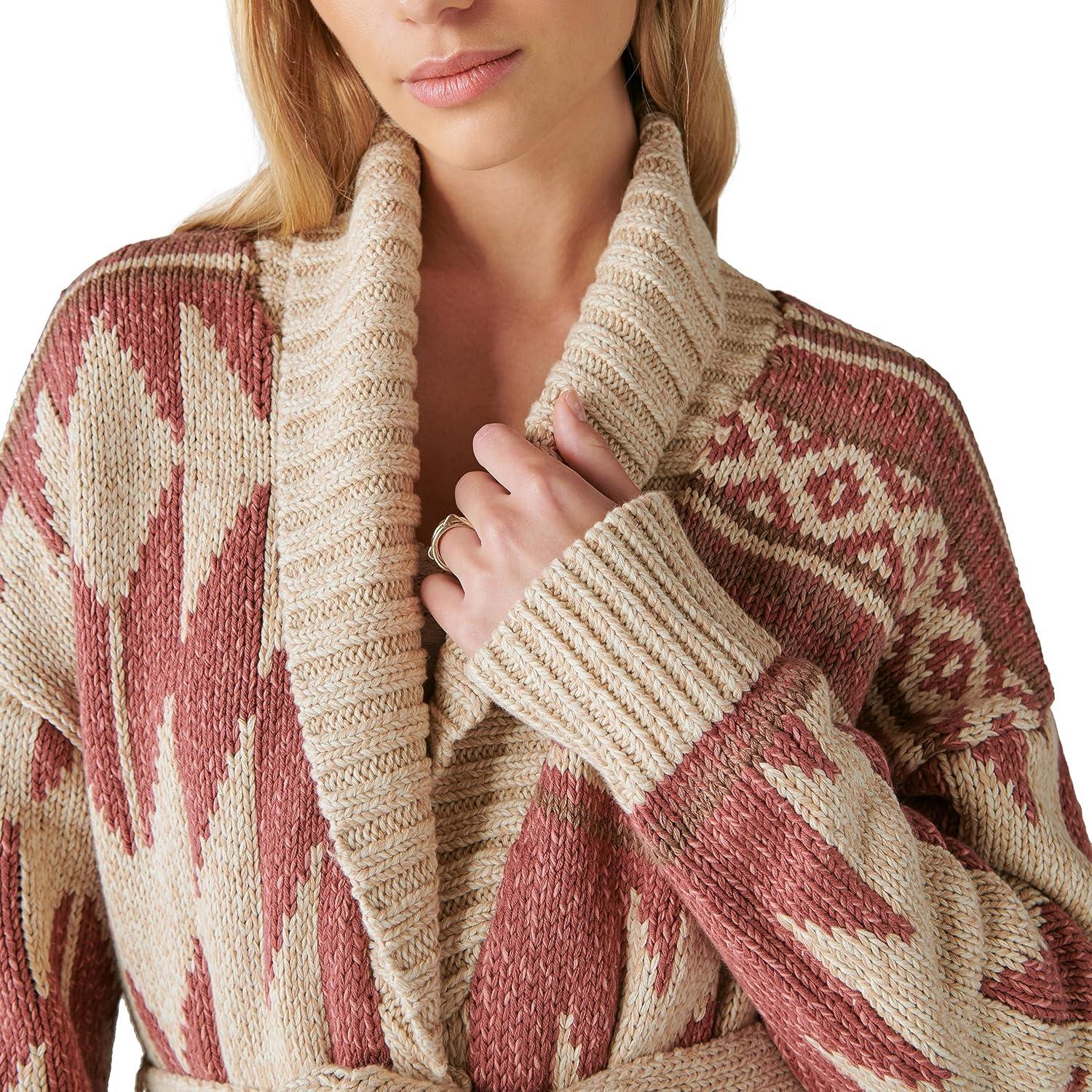 image:imageLucky Brand Womens Lucky Brand Womens Lucky Heritage CardiganApple Butter Combo